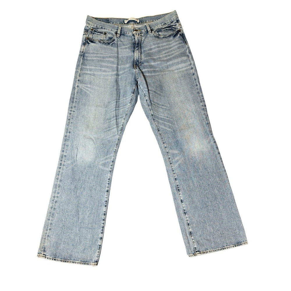 VTG Express Rodeo Punk Jeans Mens 36x34 Blue Light Wash Precision Fit Loose Boot